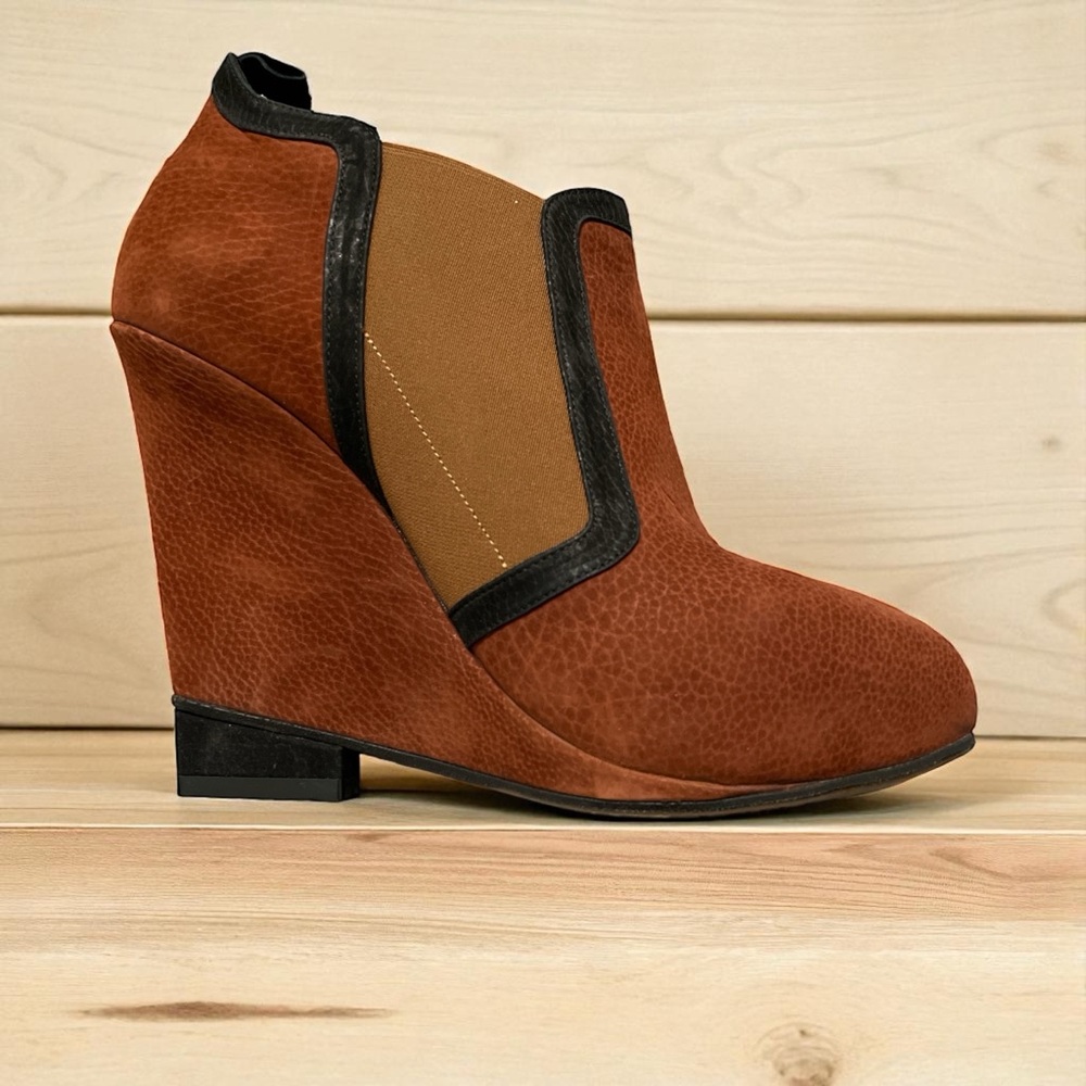 Stephen Venezia Stylish Brown and Tan Ankle Boot Size EU 38, Made in Italy